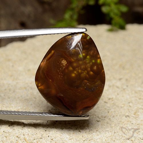 14.36ct 天然 マルチカラー ファイアアゲート, ファンシー, オペーク