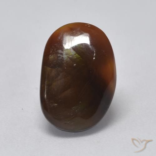 2.60ct 天然 マルチカラー ファイアアゲート, ファンシー, 半透明