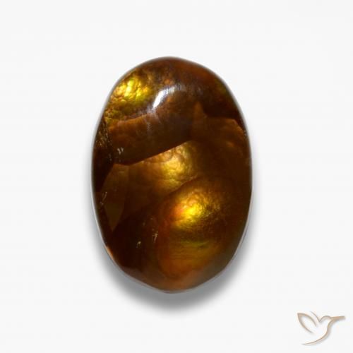 4.19ct 天然 マルチカラー ファイアアゲート, 楕円形, オペーク