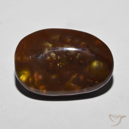12.27ct 天然 マルチカラー ファイアアゲート, ファンシー, オペーク