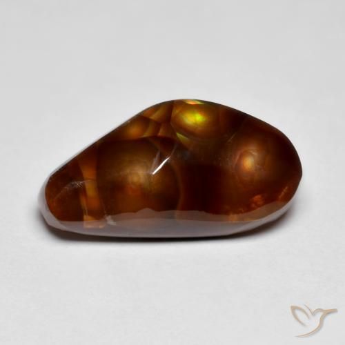 7.24ct 天然 マルチカラー ファイアアゲート, ファンシー, オペーク