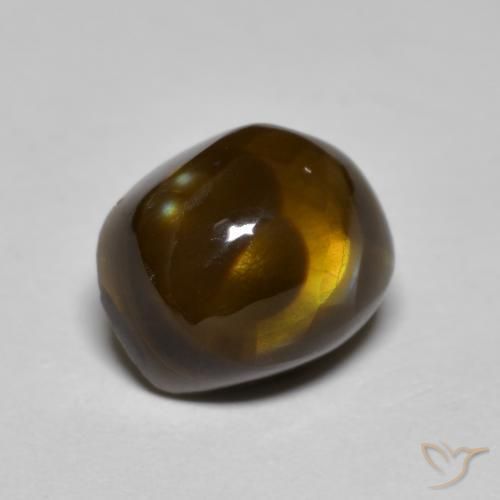 4.61ct 天然 マルチカラー ファイアアゲート, ファンシー, オペーク