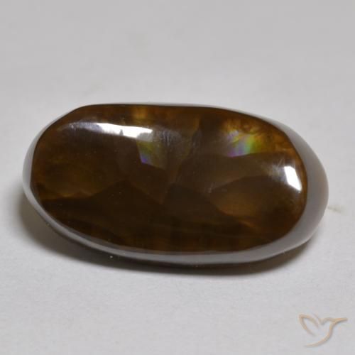 6.13ct 天然 マルチカラー ファイアアゲート, 楕円形, オペーク