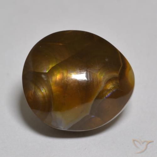 7.09ct 天然 マルチカラー ファイアアゲート, ファンシー, オペーク