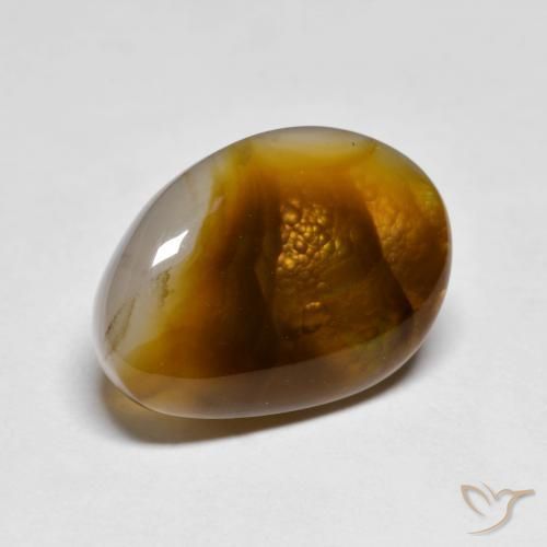 7.02ct 天然 マルチカラー ファイアアゲート, ファンシー, 半透明