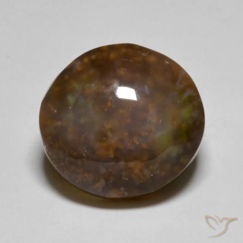 11.47ct 天然 マルチカラー ファイアアゲート, 楕円形, 半透明