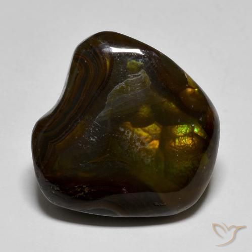 15.40ct 天然 マルチカラー ファイアアゲート, ファンシー, 半透明