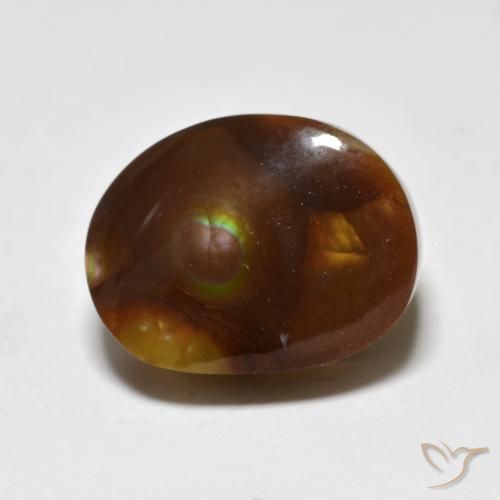 6.45ct 天然 マルチカラー ファイアアゲート, ファンシー, オペーク