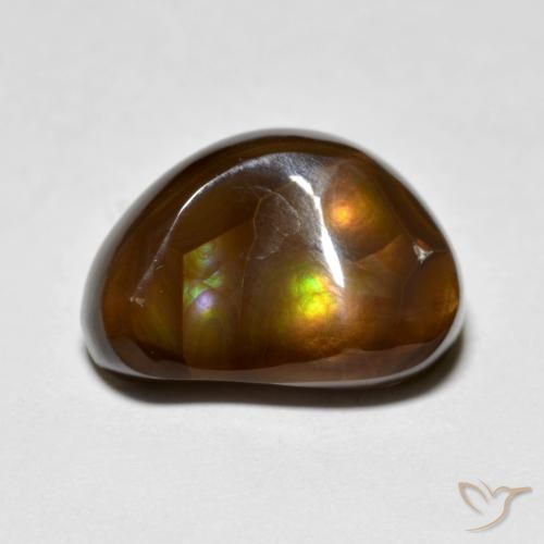 6.39ct 天然 マルチカラー ファイアアゲート, ファンシー, オペーク