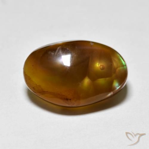 7.27ct 天然 マルチカラー ファイアアゲート, ファンシー, 半透明