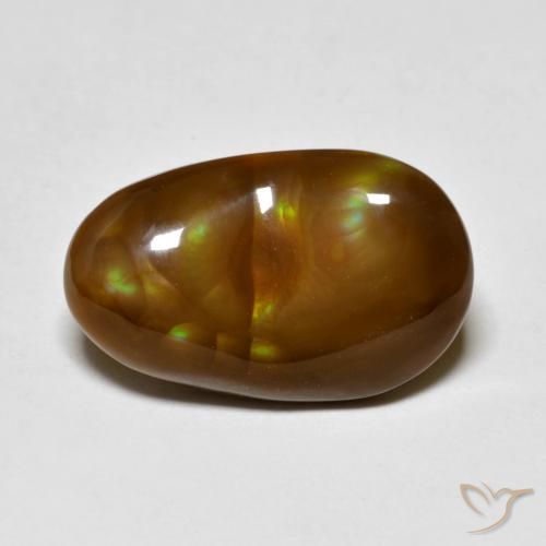 5.46ct 天然 マルチカラー ファイアアゲート, ファンシー, オペーク
