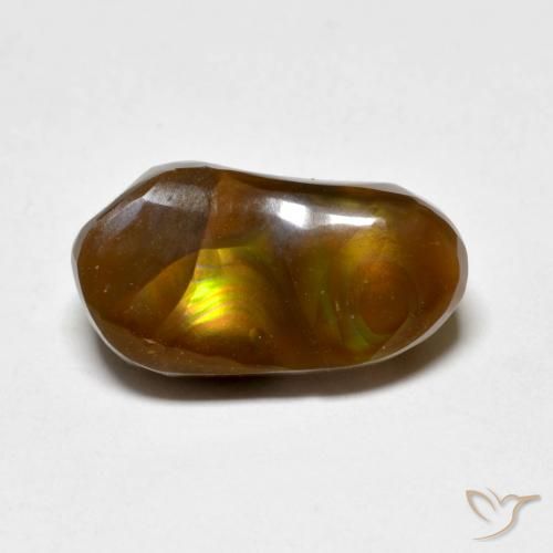 4.96ct 天然 マルチカラー ファイアアゲート, ファンシー, オペーク
