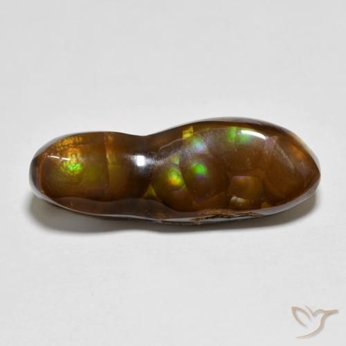 6.34ct 天然 マルチカラー ファイアアゲート, ファンシー, オペーク