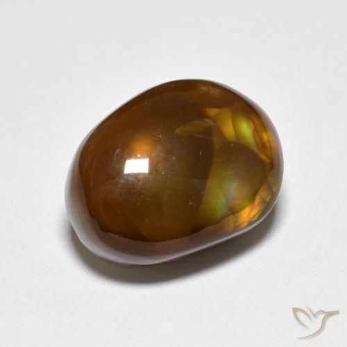 4.79ct 天然 マルチカラー ファイアアゲート, ファンシー, 半透明