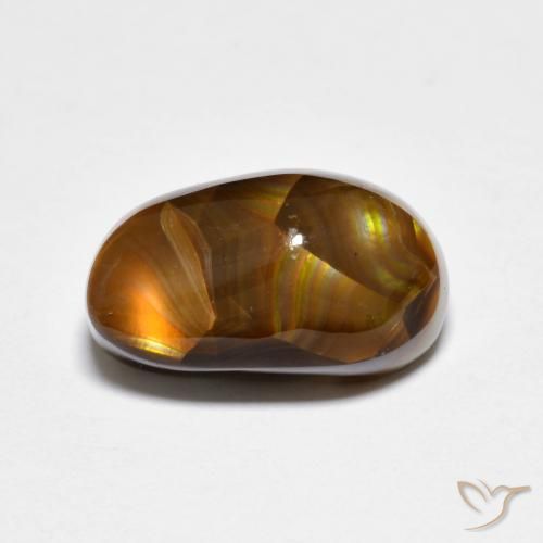 3.99ct 天然 マルチカラー ファイアアゲート, ファンシー, オペーク