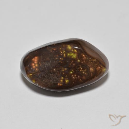 8.77ct 天然 マルチカラー ファイアアゲート, ファンシー, オペーク
