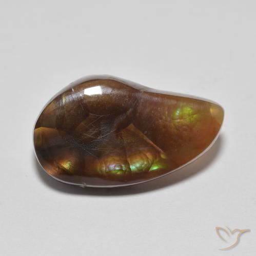 6.04ct 天然 マルチカラー ファイアアゲート, ファンシー, 半透明