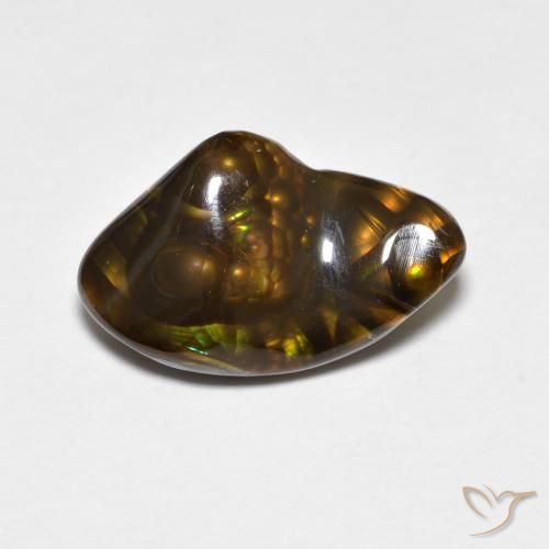 4.18ct 天然 マルチカラー ファイアアゲート, ファンシー, オペーク