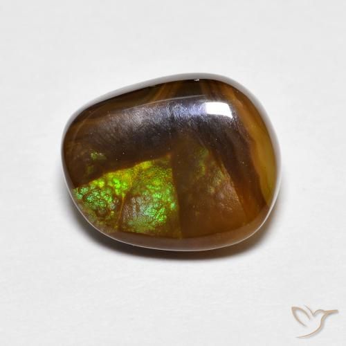 3.81ct 天然 マルチカラー ファイアアゲート, ファンシー, オペーク