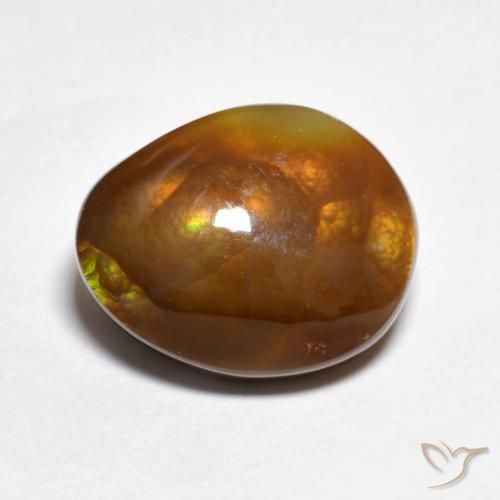 7.50ct 天然 マルチカラー ファイアアゲート, ファンシー, 半透明