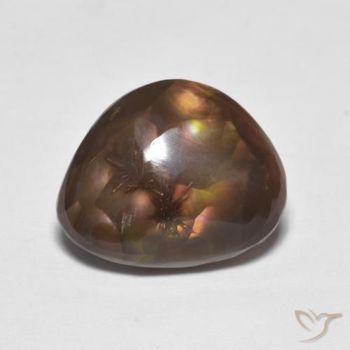 4.74ct 天然 マルチカラー ファイアアゲート, ファンシー, オペーク