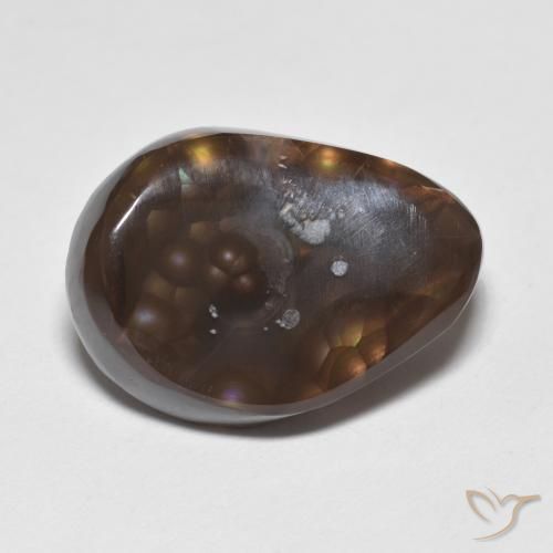 9.24ct 天然 マルチカラー ファイアアゲート, ファンシー, オペーク