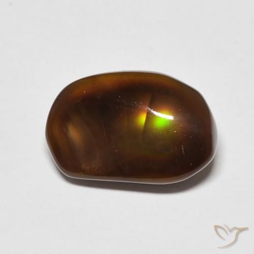 4.87ct 天然 マルチカラー ファイアアゲート, ファンシー, 半透明