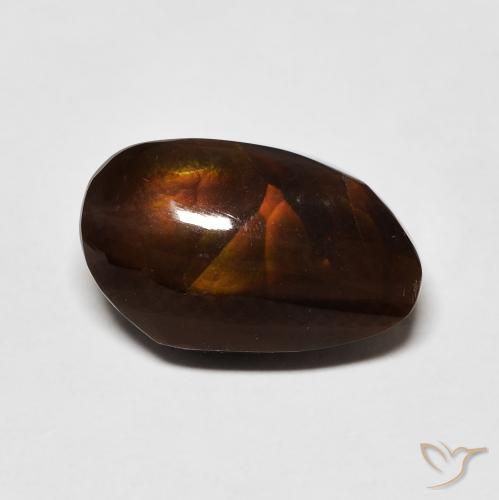 6.99ct 天然 マルチカラー ファイアアゲート, ファンシー, オペーク