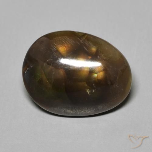 4.84ct 天然 マルチカラー ファイアアゲート, ファンシー, オペーク