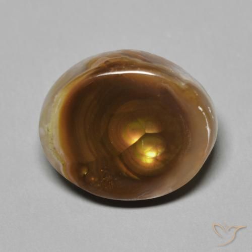 7.20ct 天然 マルチカラー ファイアアゲート, ファンシー, オペーク