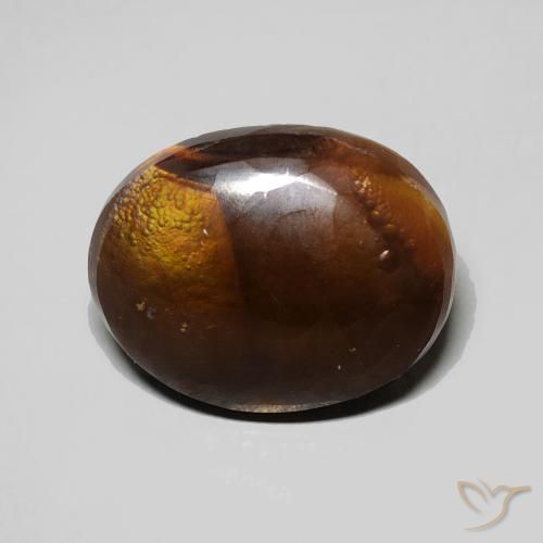 4.60ct 天然 マルチカラー ファイアアゲート, 楕円形, オペーク