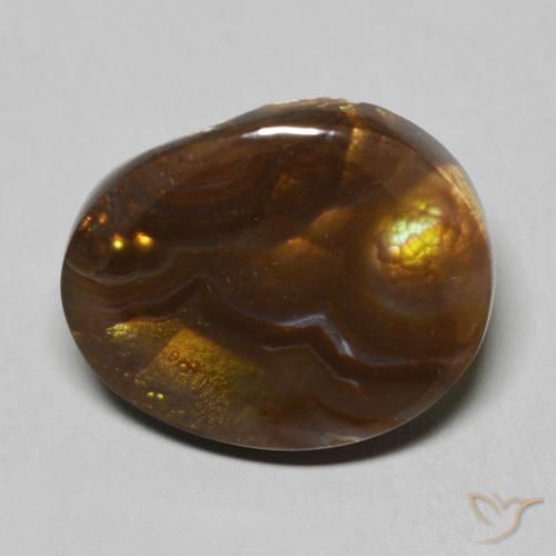 9.70ct 天然 マルチカラー ファイアアゲート, ファンシー, オペーク