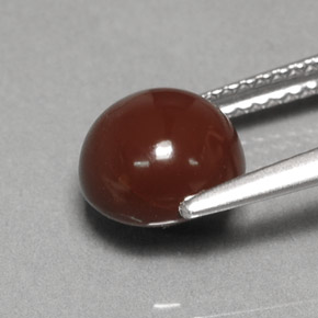 1.90カラットの天然ブラウンファイアーオパール（7.82 mm・ラウンドカット）