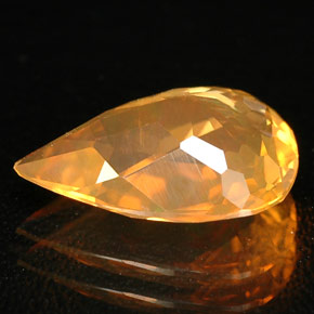 2.00カラットの天然オレンジファイアーオパール（12.4×8.8 mm・透明）