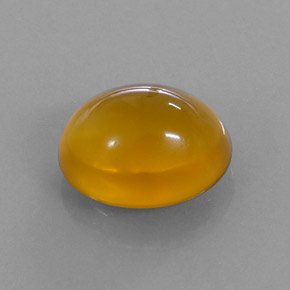 4.84カラットの天然イエローオレンジファイアーオパール（12.7×10.2 mm・オーバルカット）