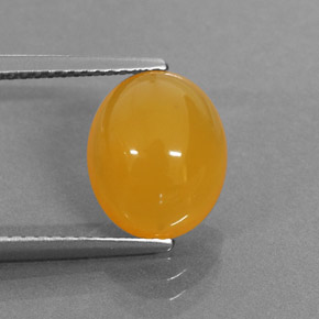 2.87カラットの天然イエローオレンジファイアーオパール（11.1×9.2 mm・オーバルカット）