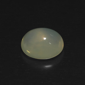 6.89カラットの天然ホワイトイエローファイアーオパール（14×11.7 mm・透明）