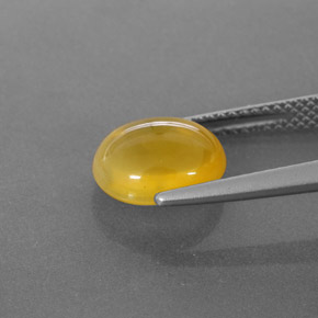 2.44カラットの天然イエローファイアオパール、透明、透明/半透明