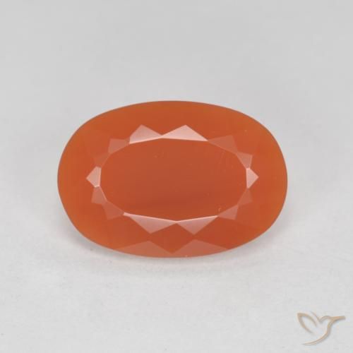 1.27ct 天然 ファイアレッド ファイアオパール, 楕円形, 透明
