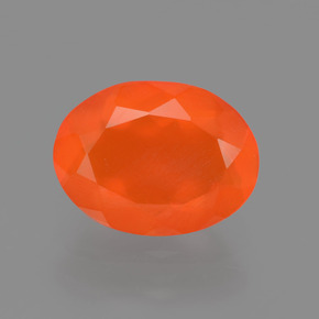 1.63カラットの天然オレンジファイアーオパール（10.7×8 mm・オーバルカット）