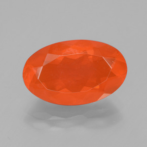 2.58カラットの天然オレンジファイアーオパール（13.9×8.7 mm・オーバルカット）