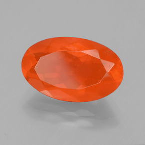 2.58カラットの天然オレンジファイアーオパール（13.9×8.7 mm・オーバルカット）