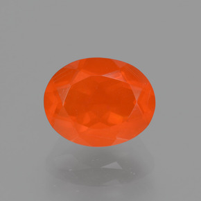 1.12カラットの天然オレンジファイアーオパール（8.8×7.1 mm・オーバルカット）