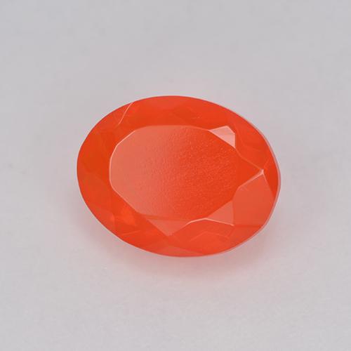 0.93カラットの天然深い赤みがかったオレンジファイアーオパール（8.9×7 mm・オーバルカット）