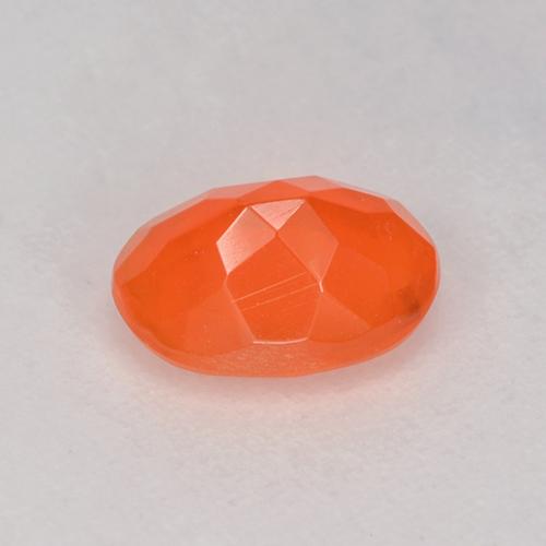 0.46カラットの天然オレンジファイアーオパール（6.9×5.1 mm・オーバルカット）