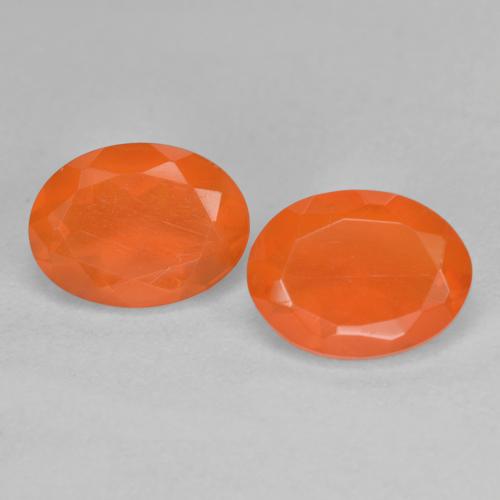 1.50カラットの天然ファイアオレンジファイアーオパール（8×6 mm・オーバルカット）