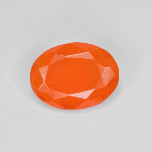 0.53カラットの天然ファイアオレンジファイアーオパール（8×6 mm・オーバルカット）