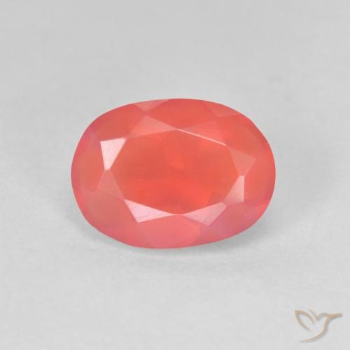 1.25ct 天然 鮮やかなオレンジ ファイアオパール, 楕円形, 透明