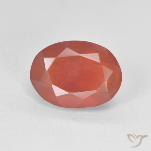 1.78ct 天然 赤みがかったオレンジ ファイアオパール, 楕円形, 透明