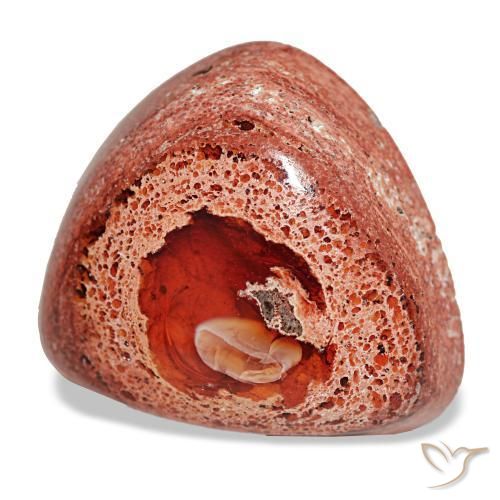 14.63カラットの天然マルチカラーファイアーオパール（19.3×17.3 mm・トリリアント）